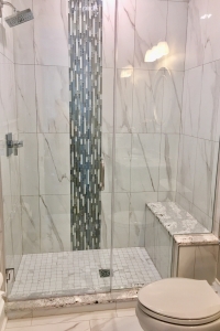 Bathroom With a Shower by Interior Designer in St. Catharines