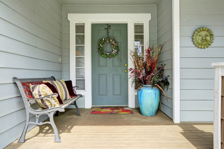Decorated Entryway for Spring